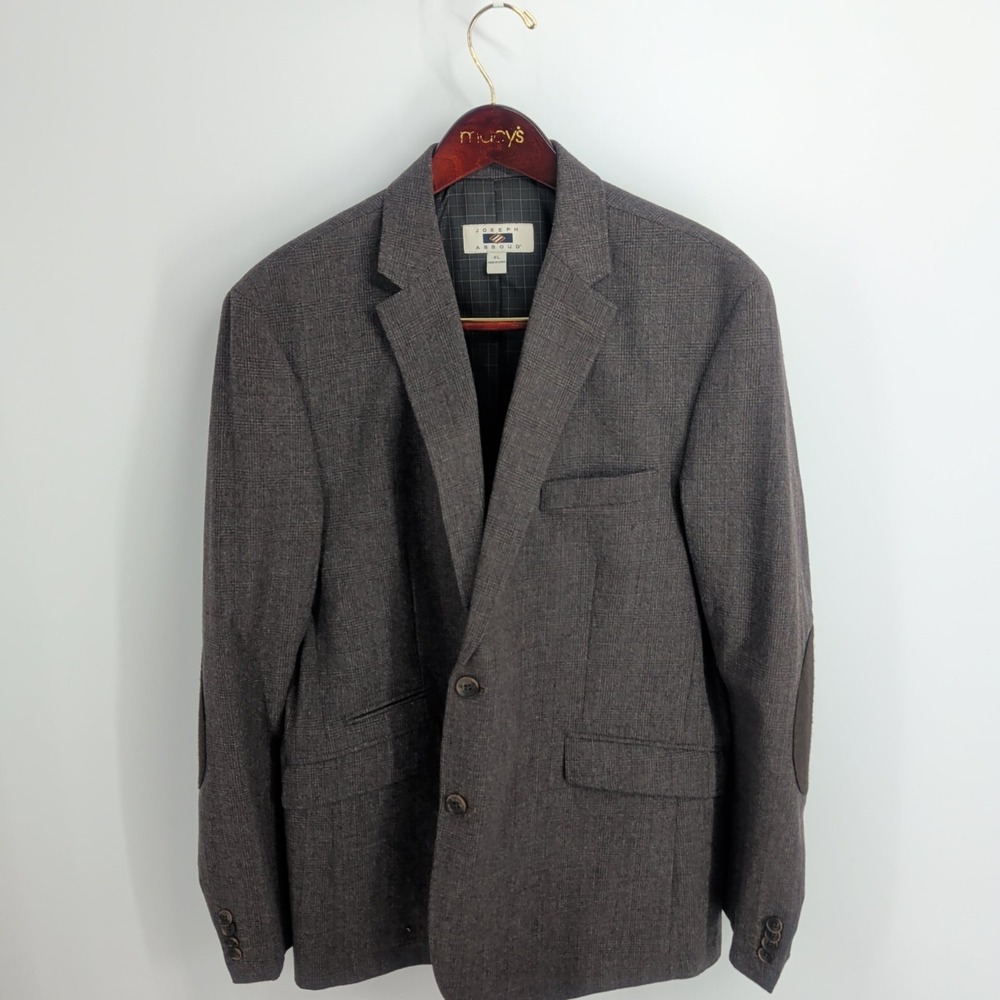 Joseph Abboud Two Button Front Notch Collar Sport Coat Blazer Gray Size XL